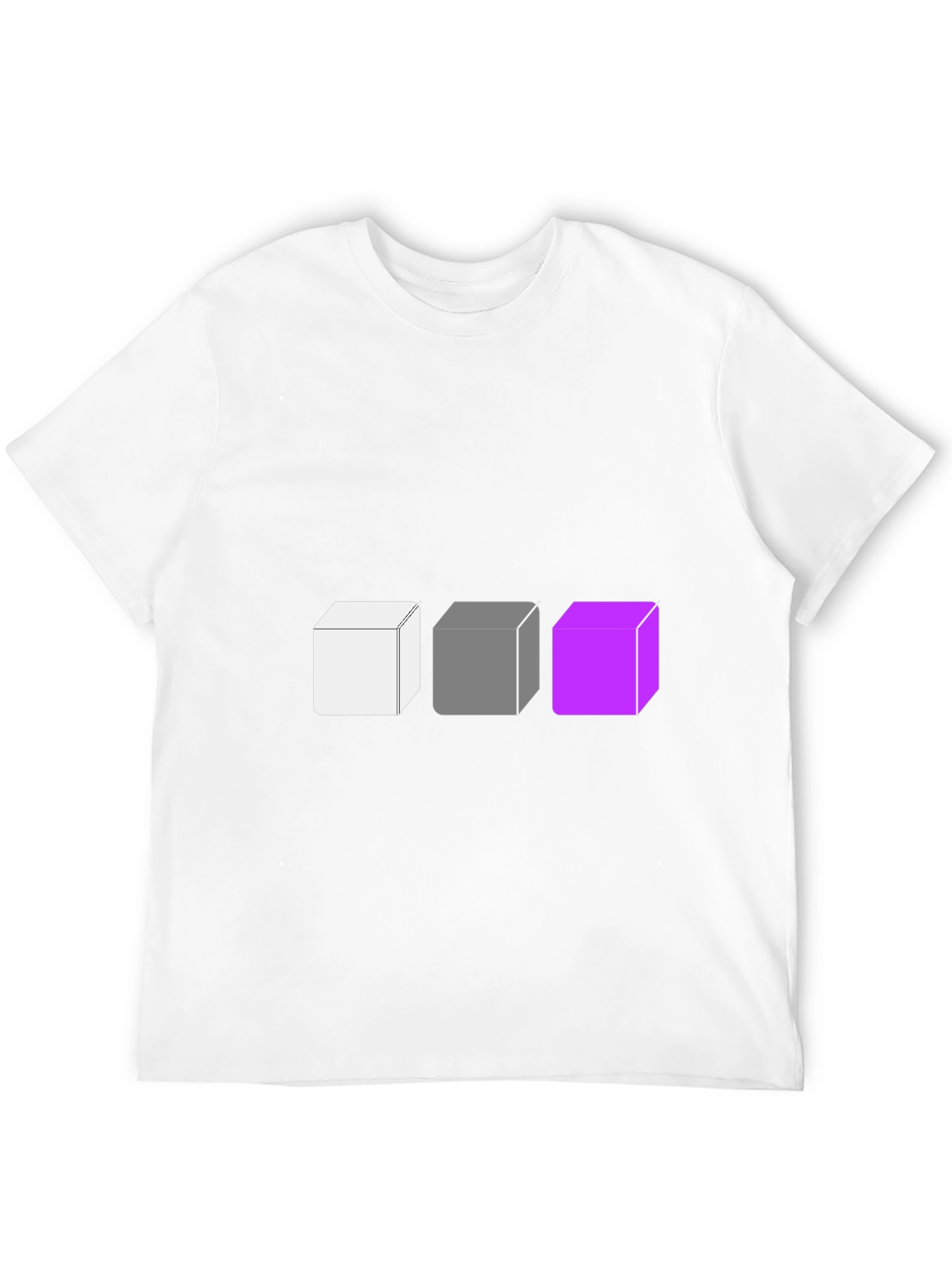 Abstract Cube Graphic Tee - Modern Style