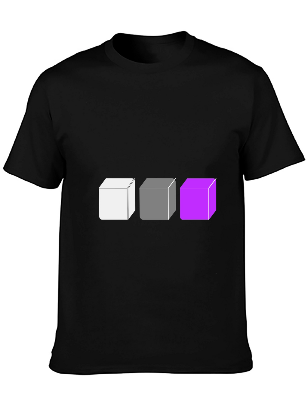 Abstract Cube Graphic Tee - Modern Style