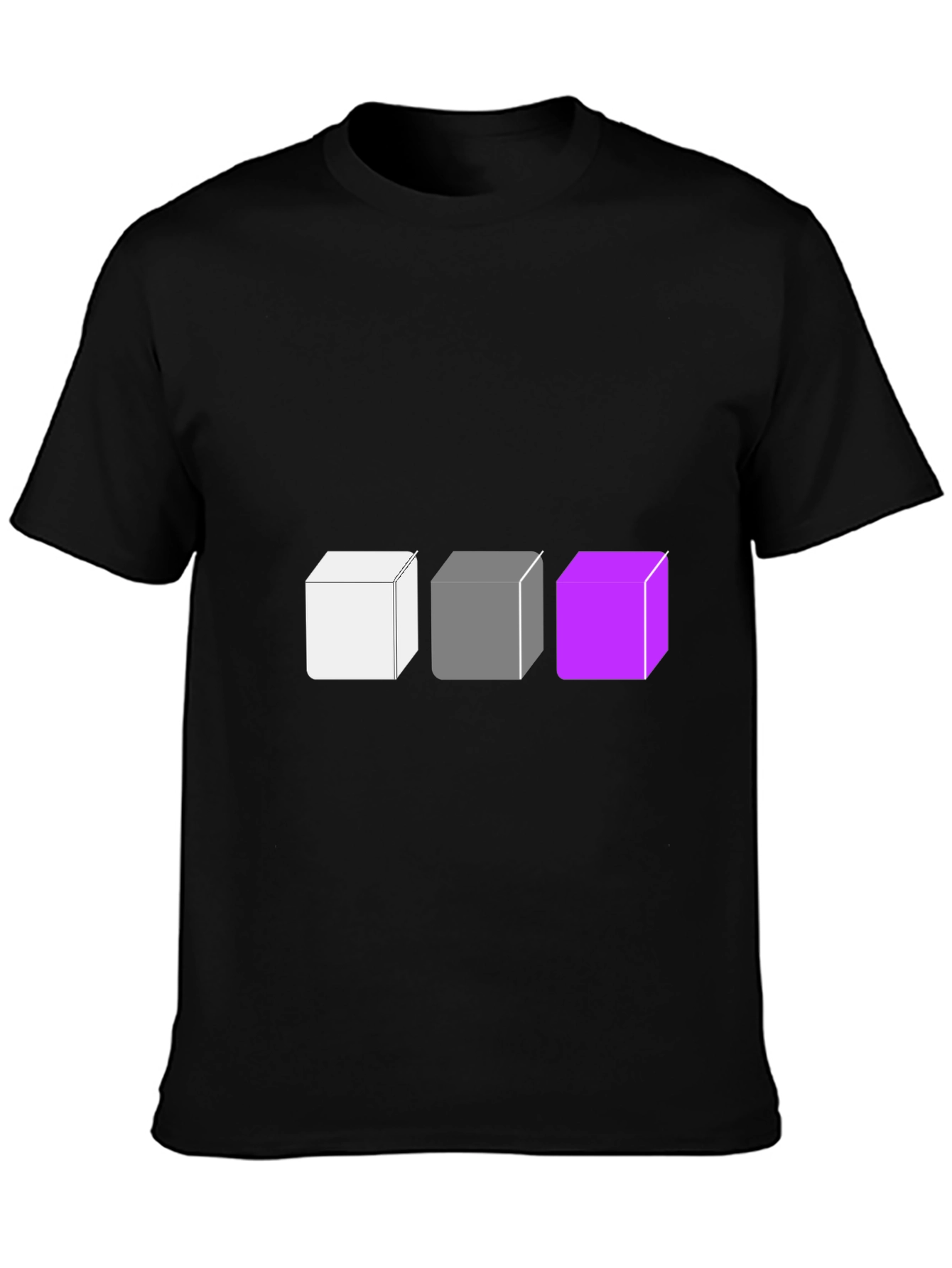 Abstract Cube Graphic Tee - Modern Style