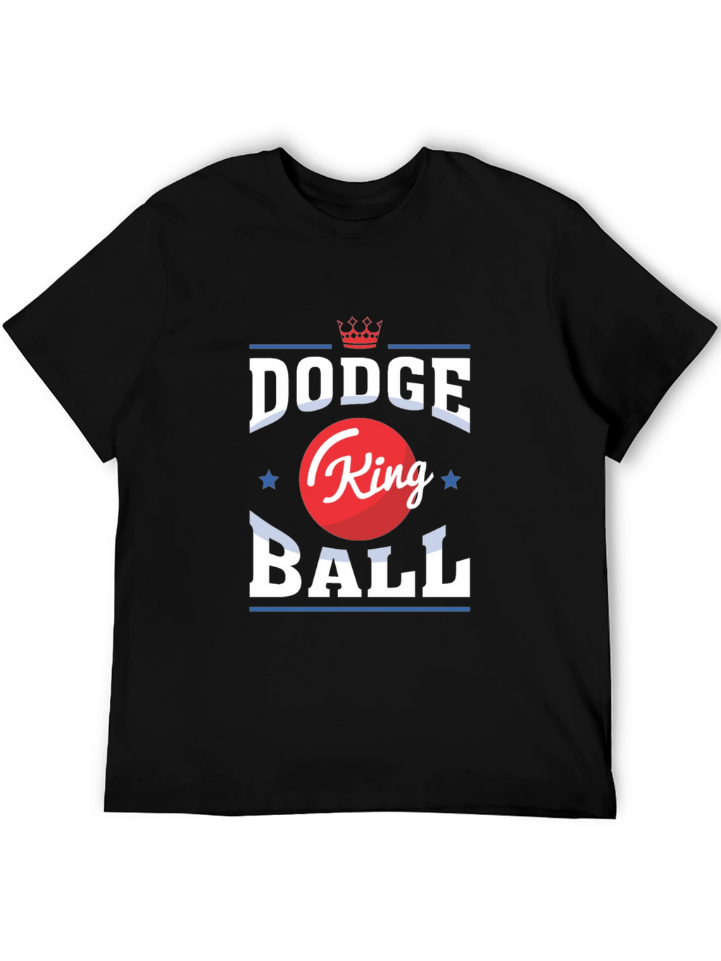Dodgeball King Graphic T-Shirt - Black