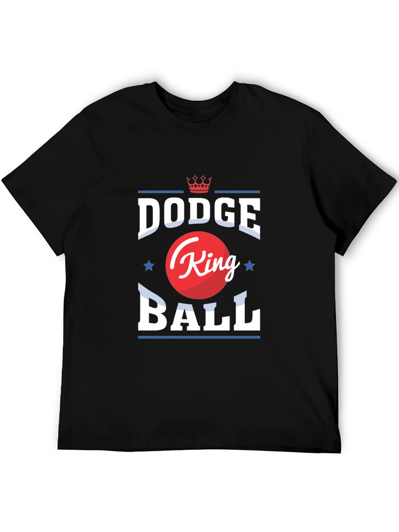 Dodgeball King Graphic T-Shirt - Black