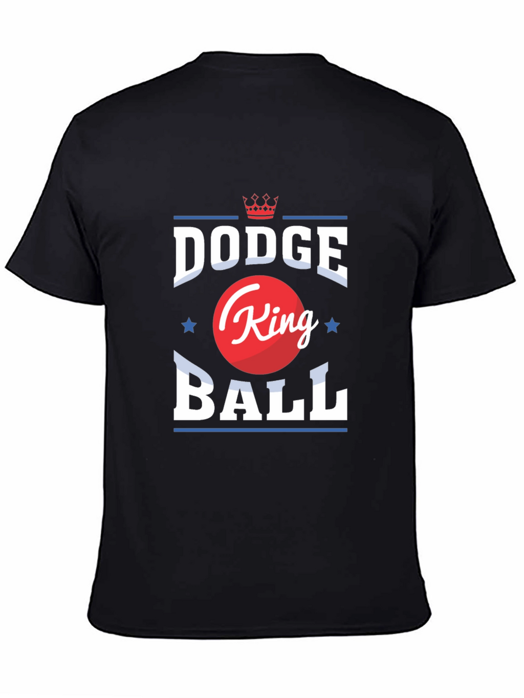 Dodgeball King Graphic T-Shirt - Black