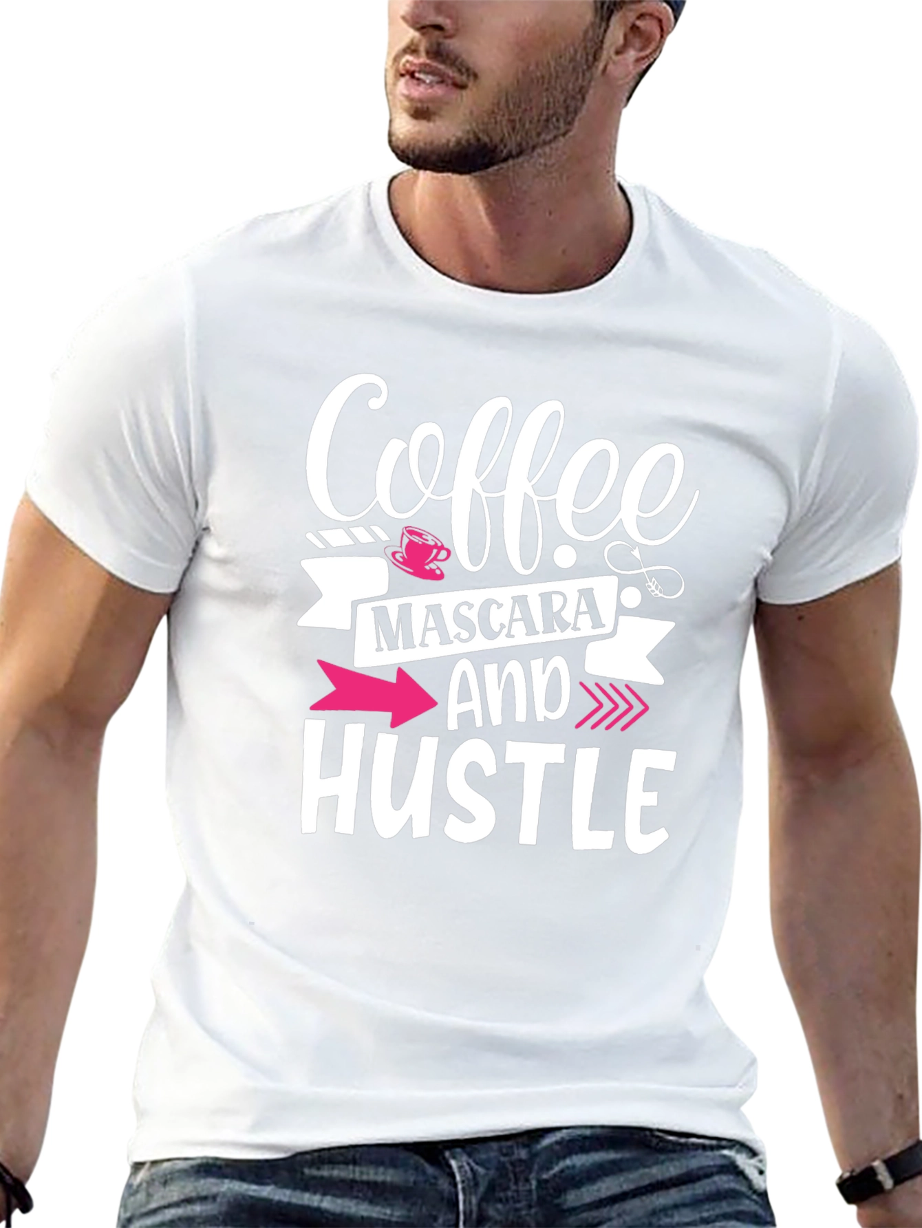 Coffee Mascara and Hustle Graphic Tee