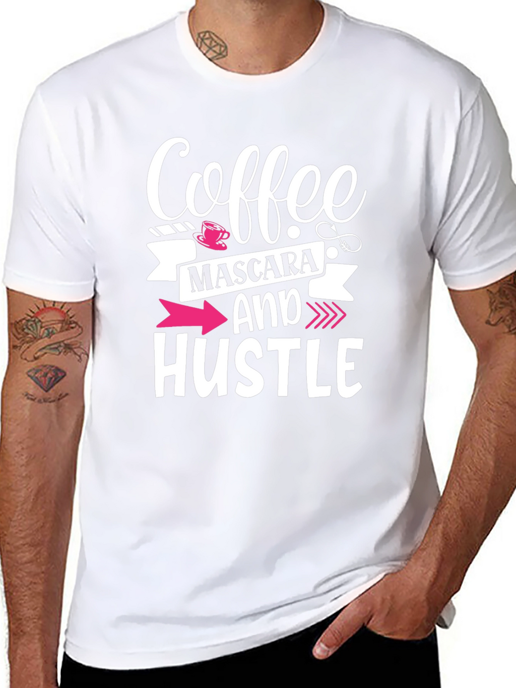 Coffee Mascara and Hustle Graphic Tee