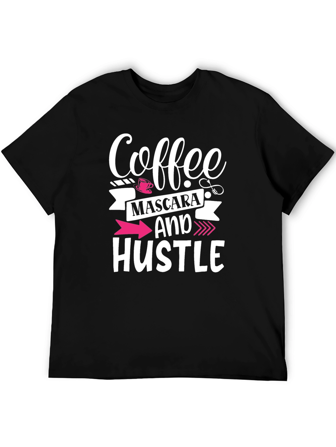 Coffee Mascara and Hustle Graphic Tee