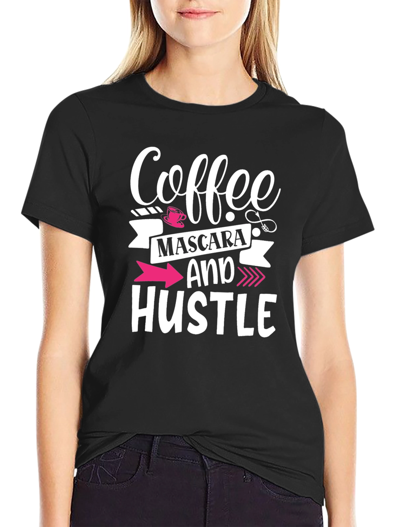 Coffee Mascara and Hustle Graphic Tee