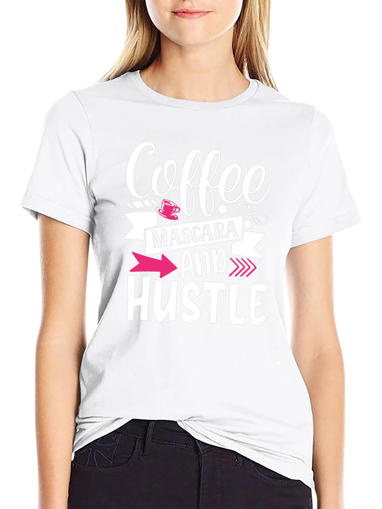 Coffee Mascara and Hustle Graphic Tee