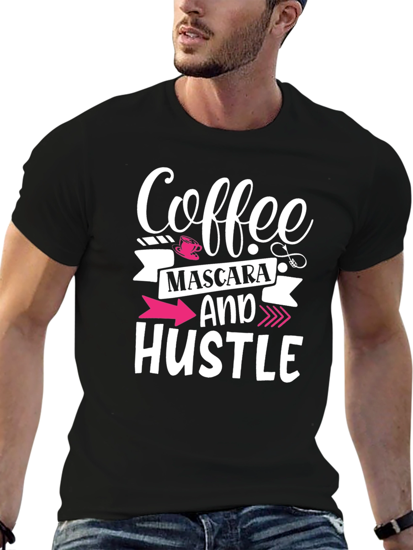 Coffee Mascara and Hustle Graphic Tee