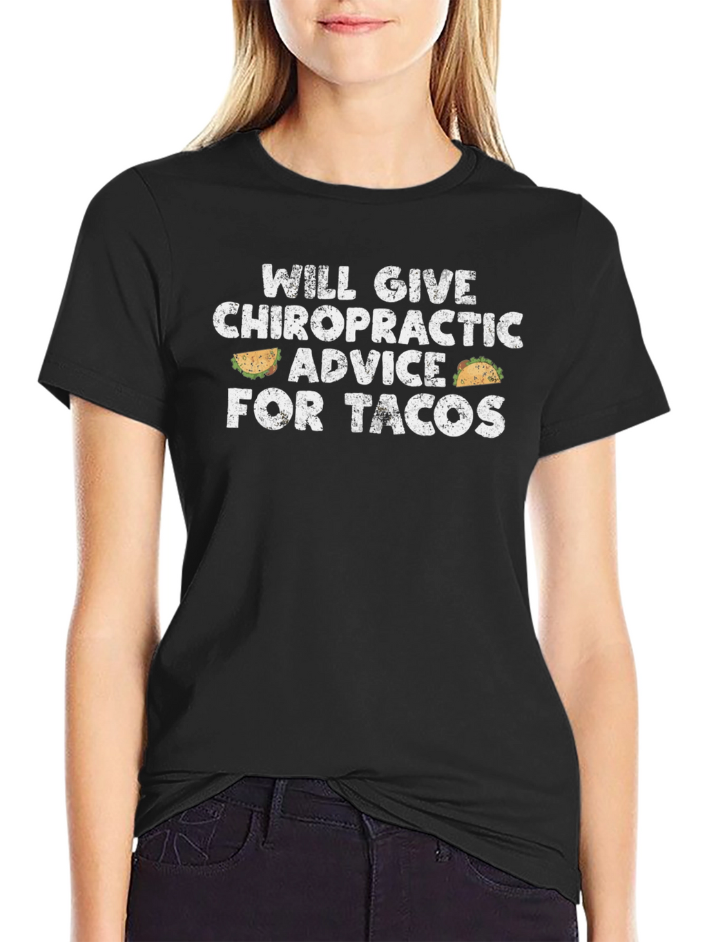 Chiropractic Advice for Tacos Graphic T-Shirt
