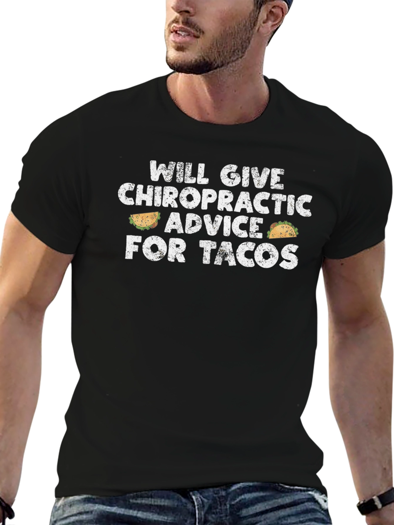 Chiropractic Advice for Tacos Graphic T-Shirt