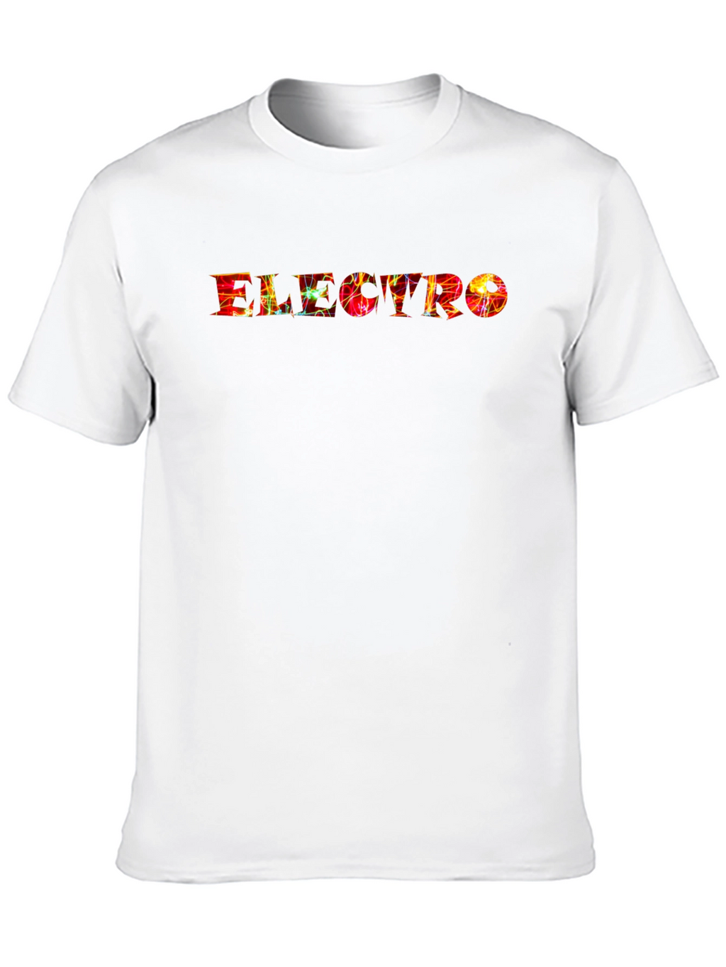 Electro Graphic Print Black T-Shirt