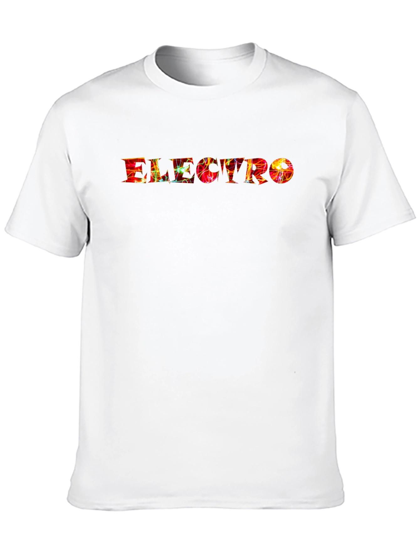 Electro Graphic Print Black T-Shirt
