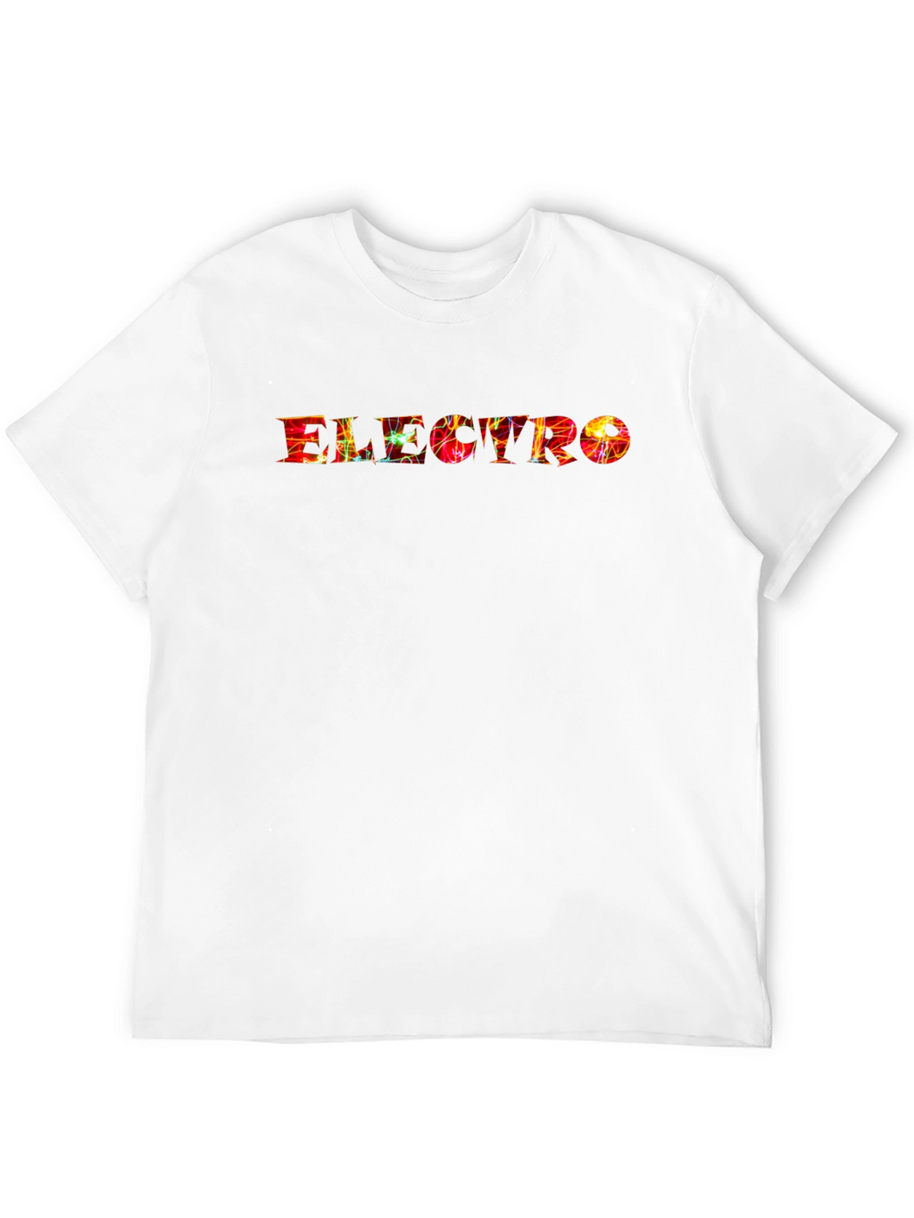Electro Graphic Print Black T-Shirt