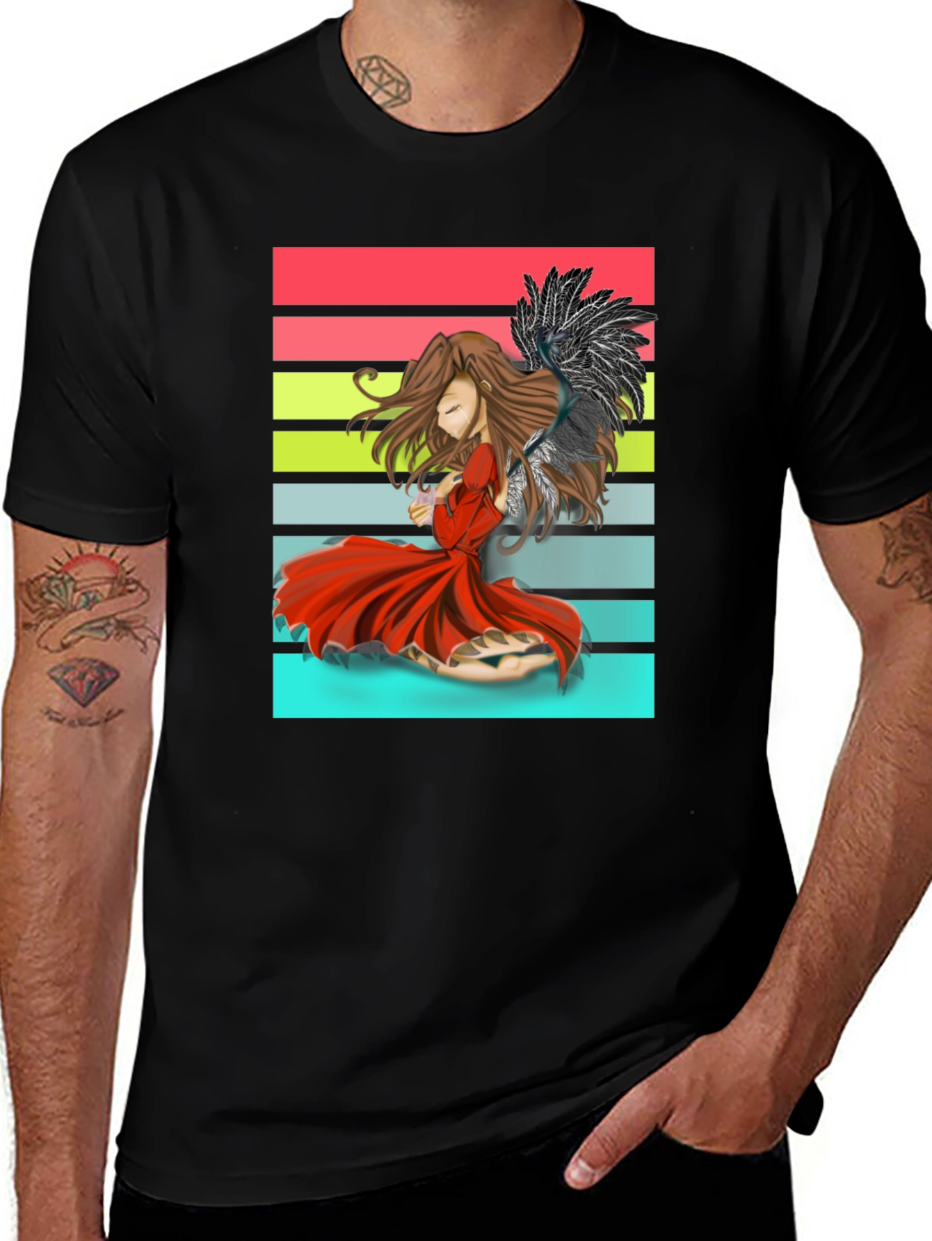 Anime Angel T-Shirt - Retro Style