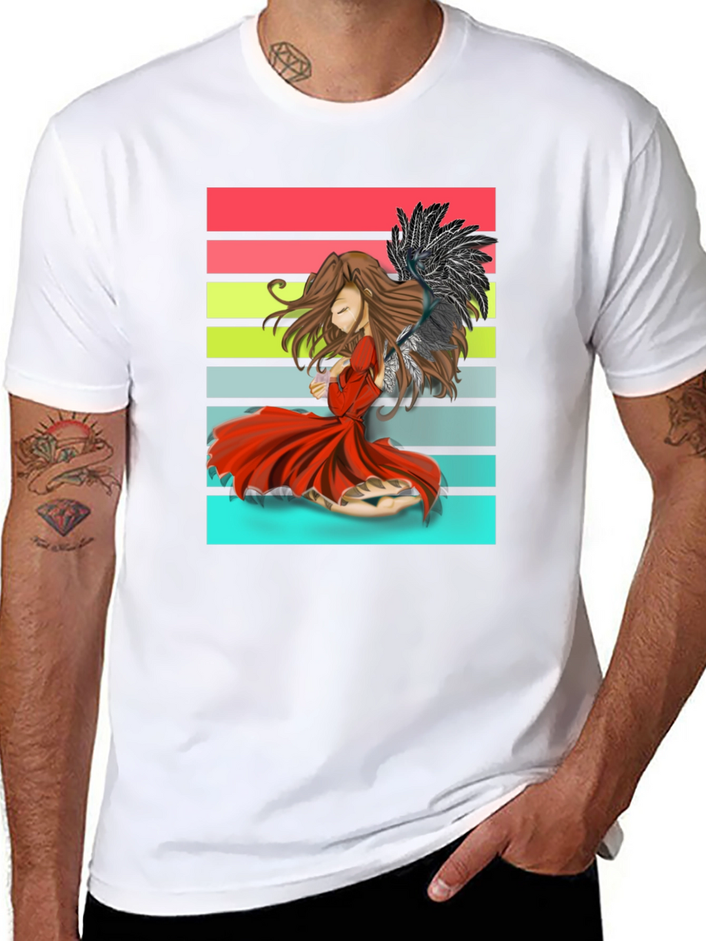 Anime Angel T-Shirt - Retro Style