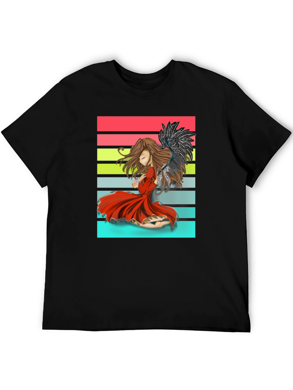 Anime Angel T-Shirt - Retro Style