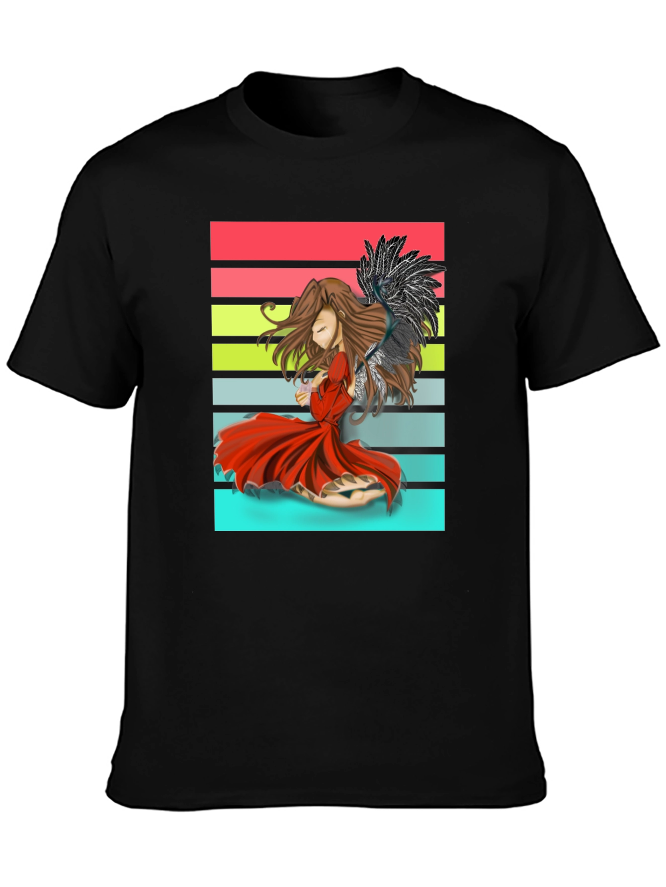 Anime Angel T-Shirt - Retro Style