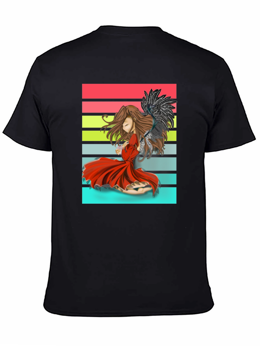 Anime Angel T-Shirt - Retro Style