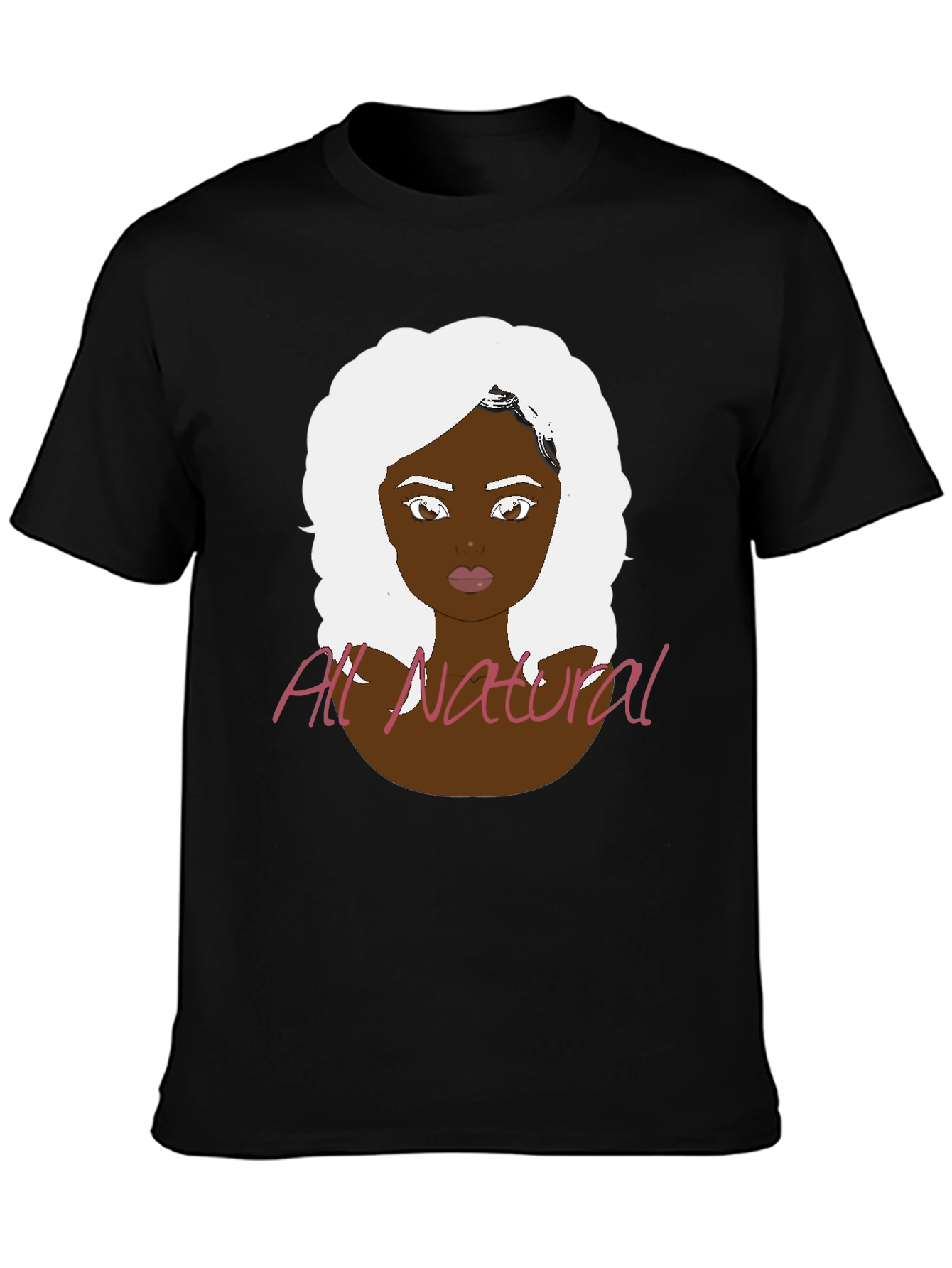 All Natural Woman Graphic Tee - Black