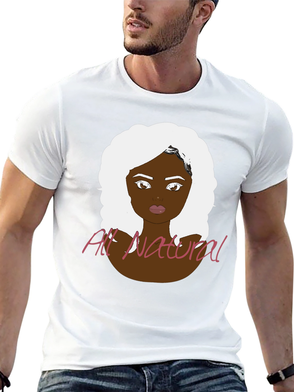 All Natural Woman Graphic Tee - Black