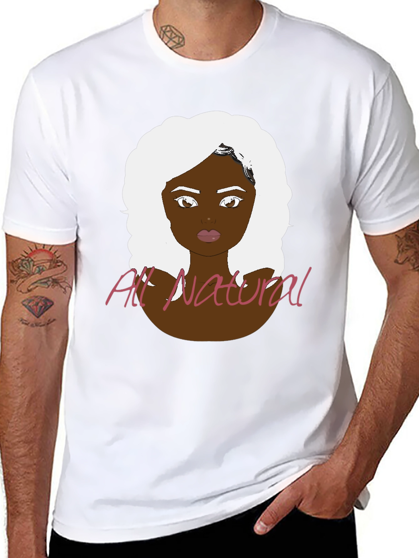All Natural Woman Graphic Tee - Black