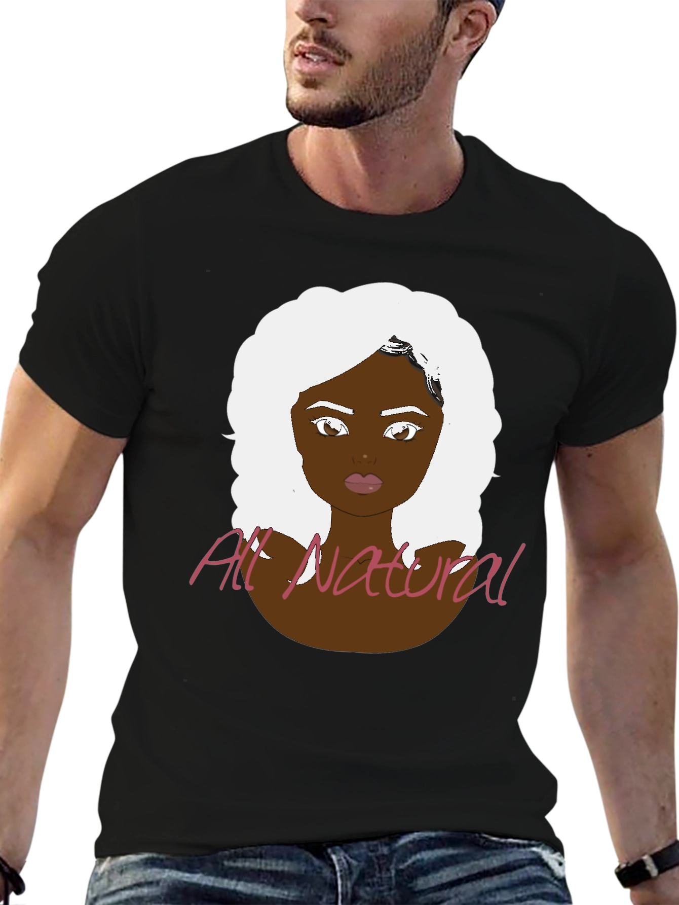 All Natural Woman Graphic Tee - Black