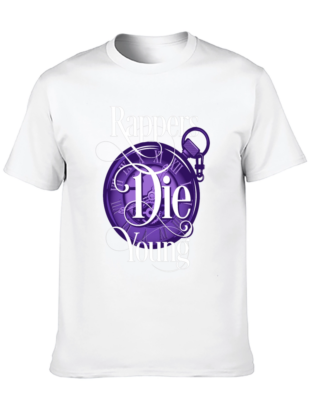 Rappers Die Young Graphic Tee - Black