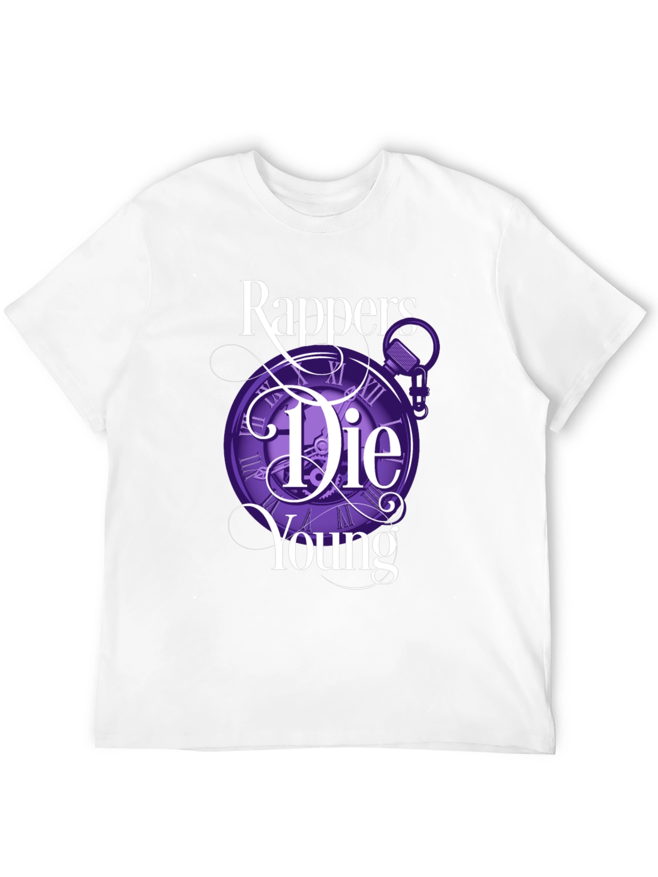 Rappers Die Young Graphic Tee - Black