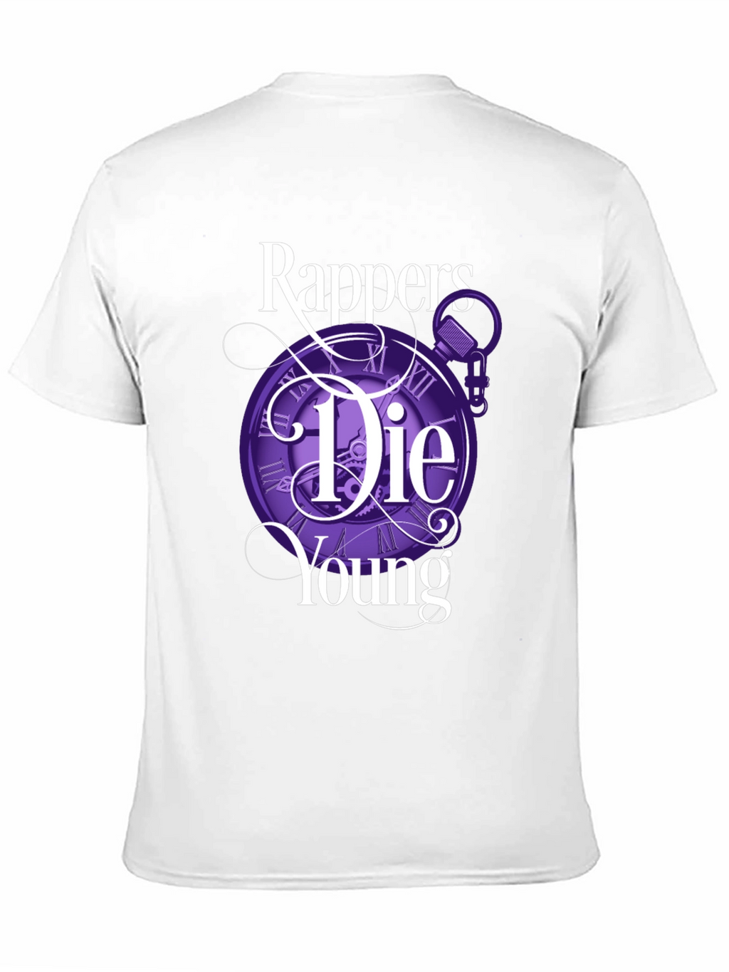 Rappers Die Young Graphic Tee - Black