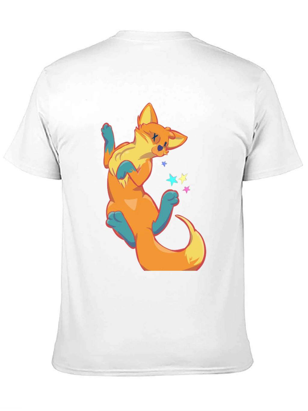 Cartoon Fox Graphic T-Shirt