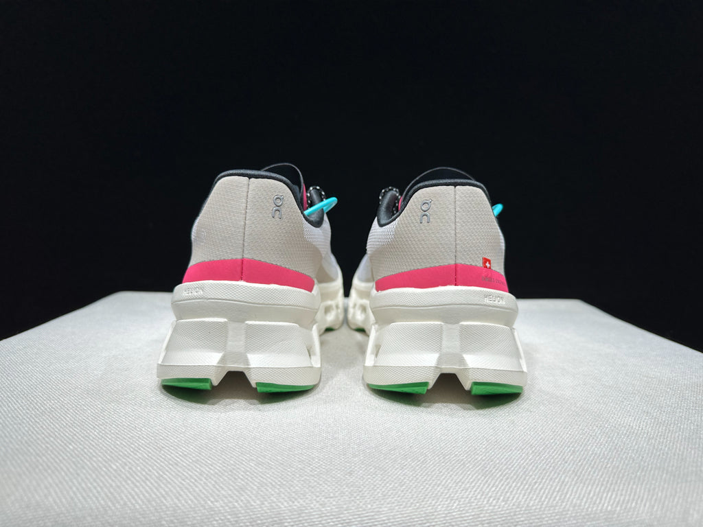 On Running Cloudmonster Sneakers Silver Gray | Orange Pink