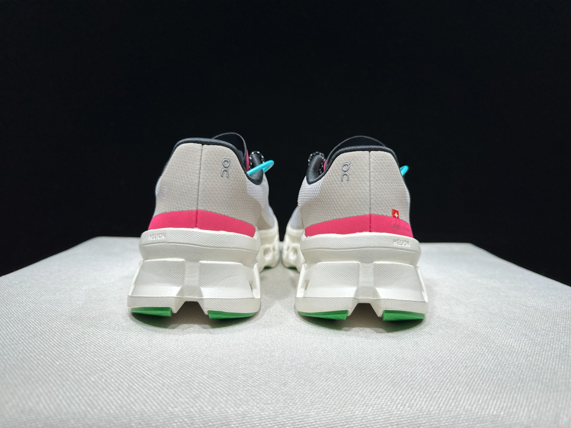 On Running Cloudmonster Sneakers Silver Gray | Orange Pink