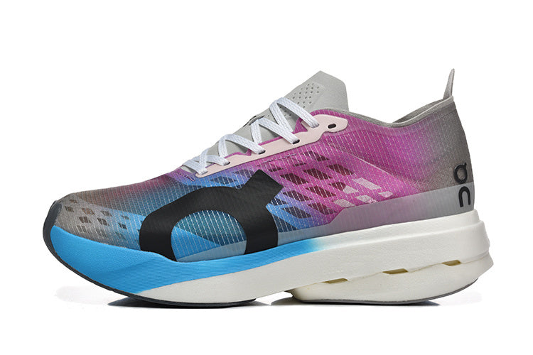 On Cloudboom Strike Running Shoes Purple Blue Grey