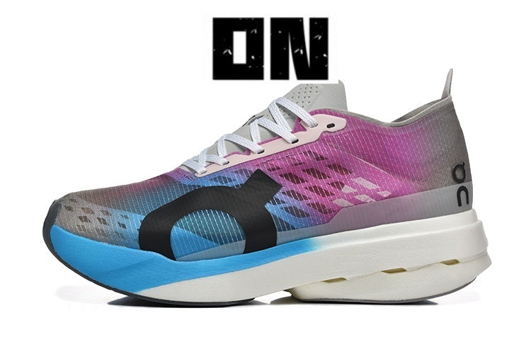 On Cloudboom Strike Running Shoes Purple Blue Grey