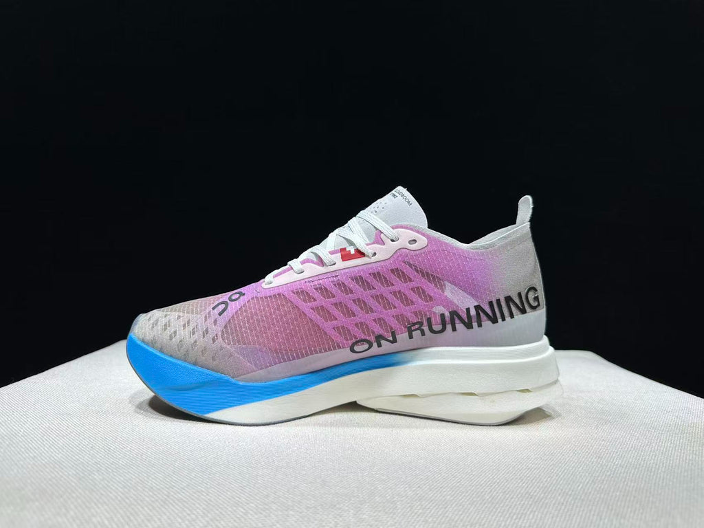 On Cloudboom Strike Running Shoes Purple Blue Grey