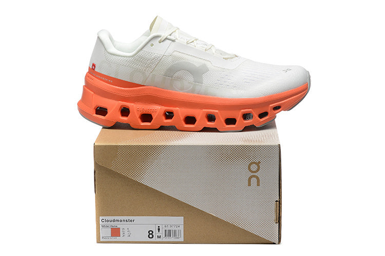 On Running Cloudmonster Sneakers Orange-white