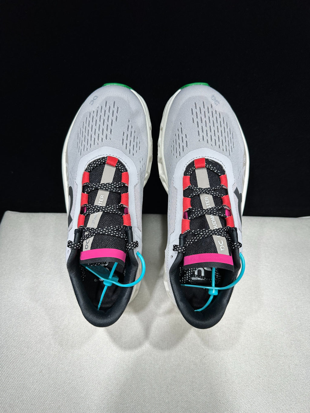 On Running Cloudmonster Sneakers Silver Gray | Orange Pink