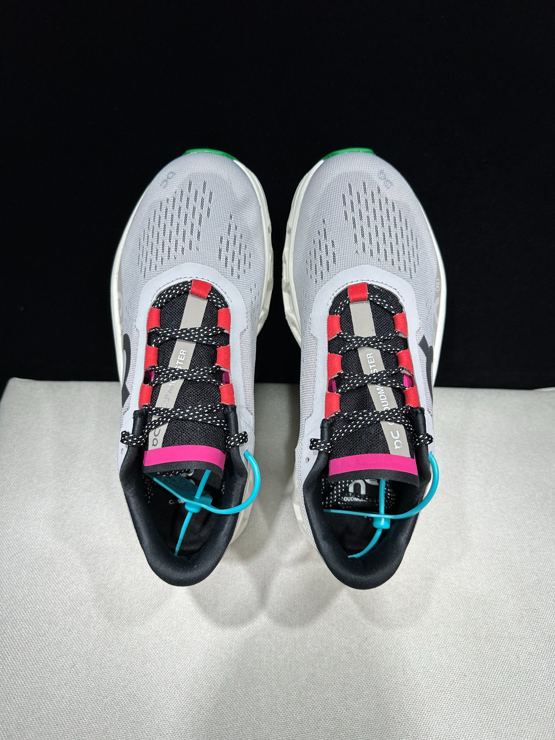 On Running Cloudmonster Sneakers Silver Gray | Orange Pink