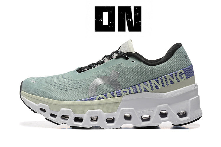 On Cloudmonster 2 Running Mineral/Aloe