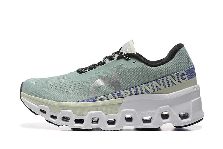 On Cloudmonster 2 Running Mineral/Aloe