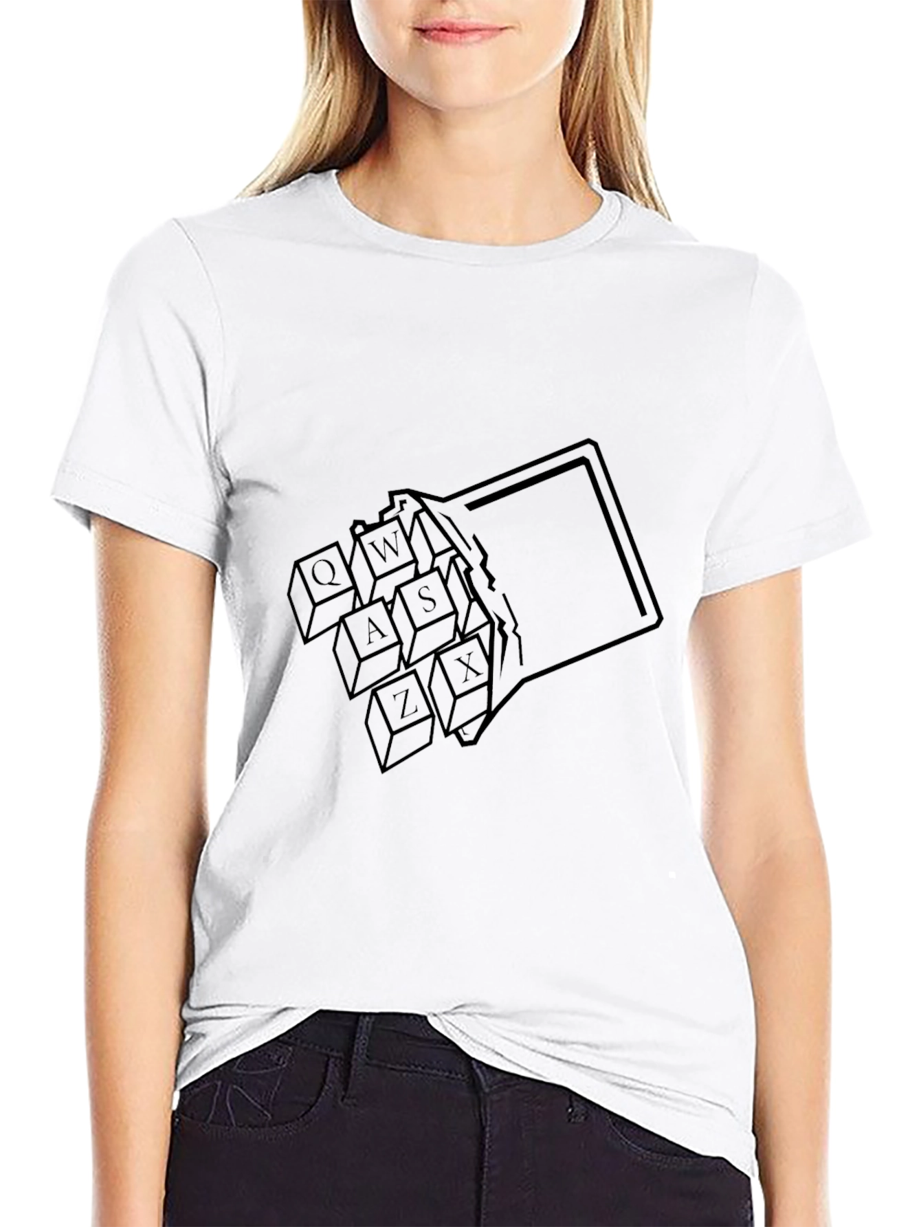 Keyboard Keys T-Shirt - Black