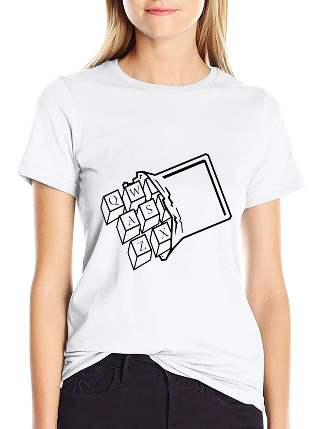 Keyboard Keys T-Shirt - Black