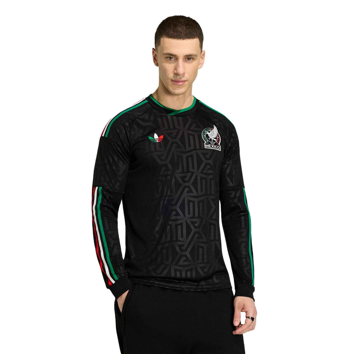 2026 Mexico Men's Stadium Third Long-Sleeve Soccer Jersey (Custom)