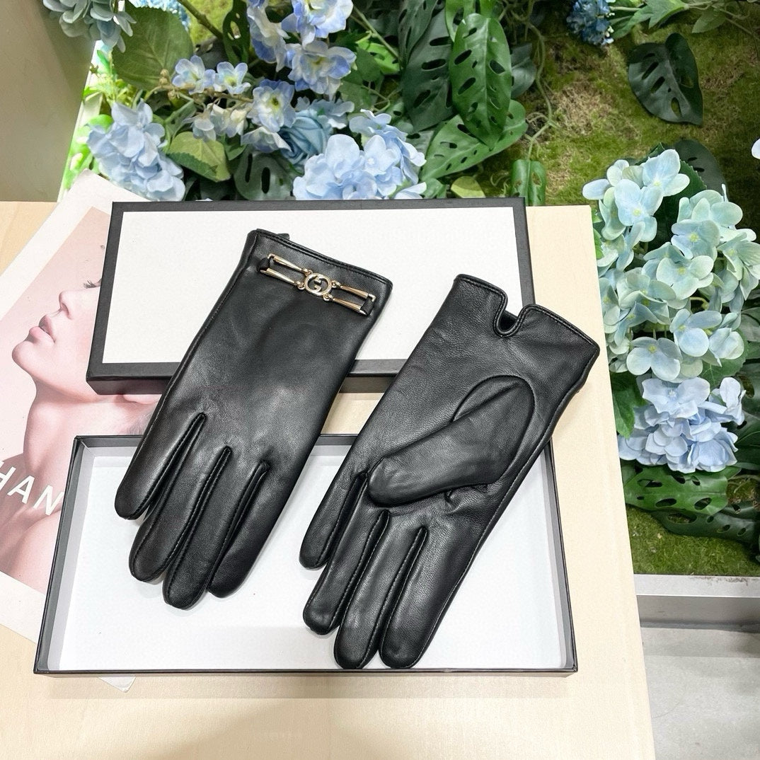 TOUCHSCREEN GLOVES IN BLACK LAMBSKIN 464986