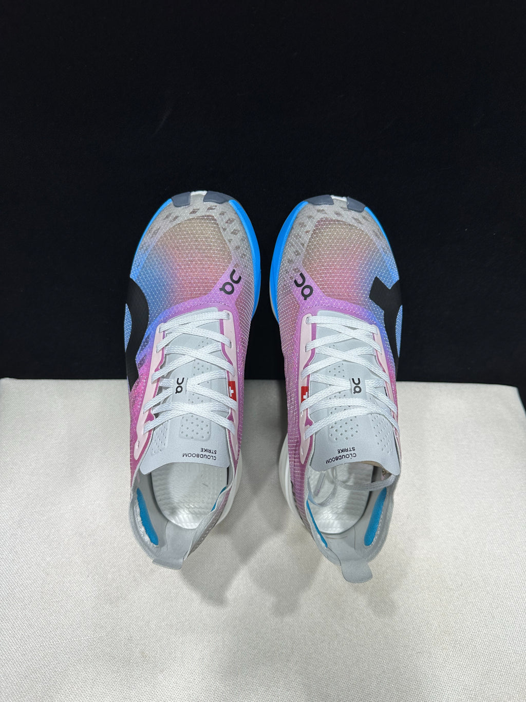 On Cloudboom Strike Running Shoes Purple Blue Grey