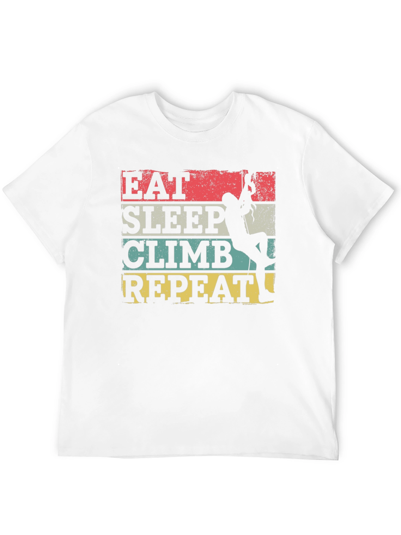 Eat Sleep Climb Repeat T-Shirt - Rock Climbing Tee