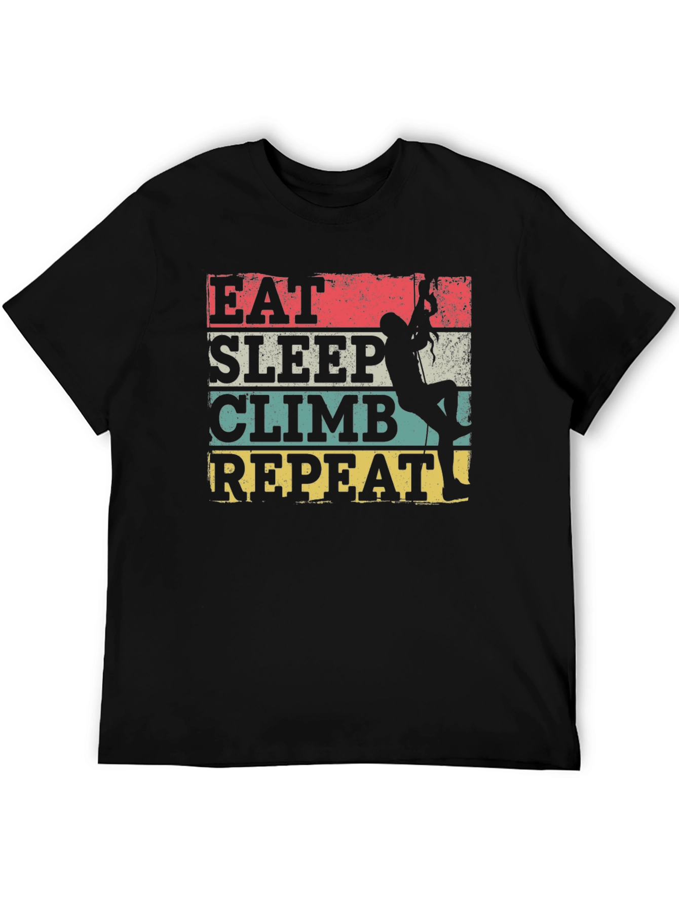 Eat Sleep Climb Repeat T-Shirt - Rock Climbing Tee