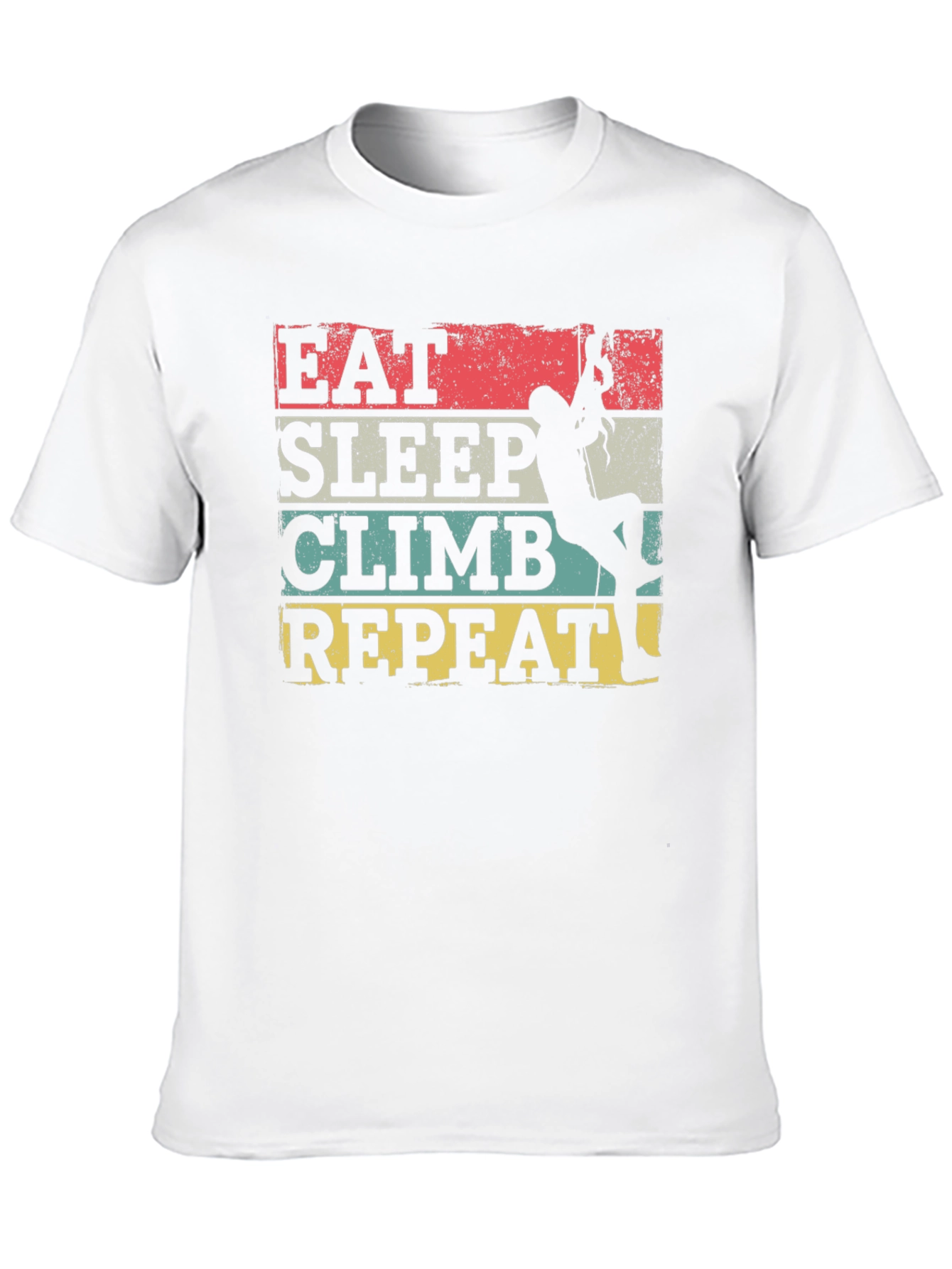Eat Sleep Climb Repeat T-Shirt - Rock Climbing Tee