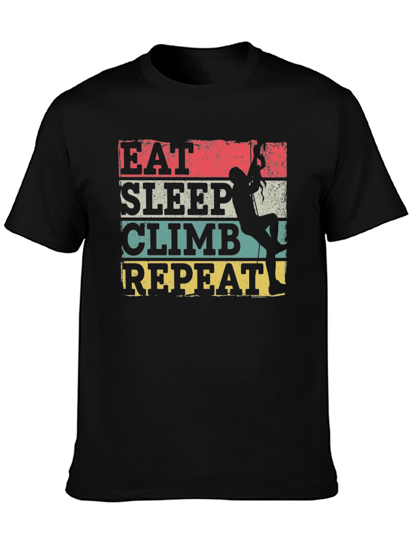 Eat Sleep Climb Repeat T-Shirt - Rock Climbing Tee