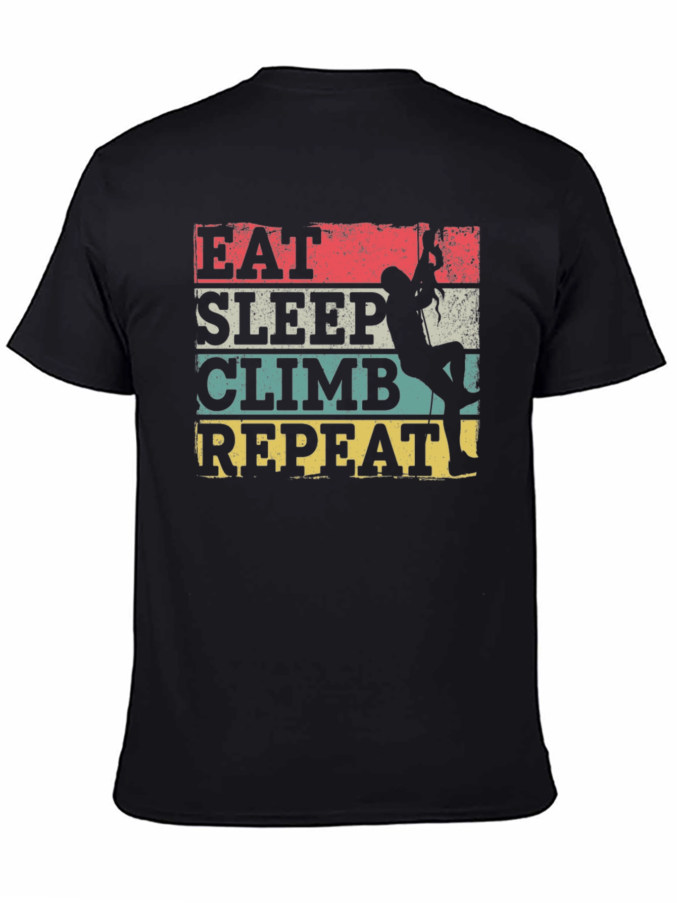 Eat Sleep Climb Repeat T-Shirt - Rock Climbing Tee